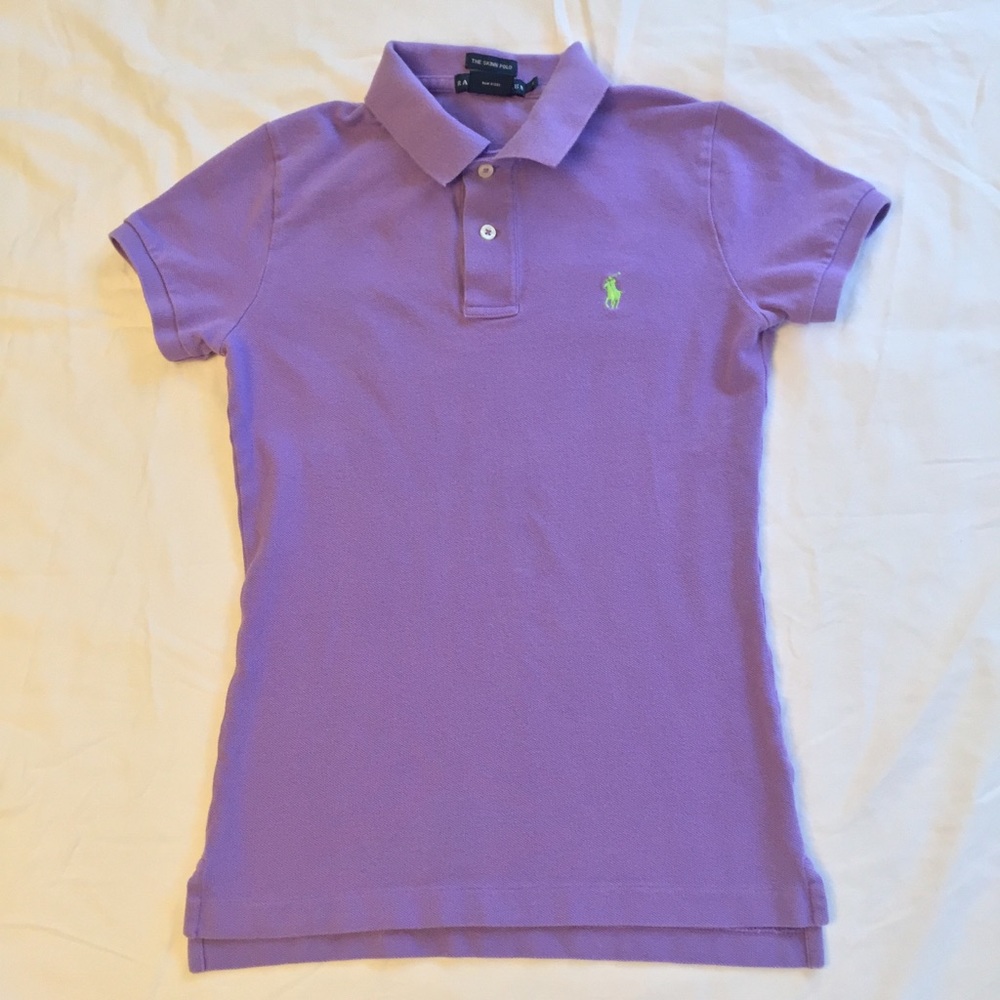 Ralph Lauren Purple Skinny Polo Size S